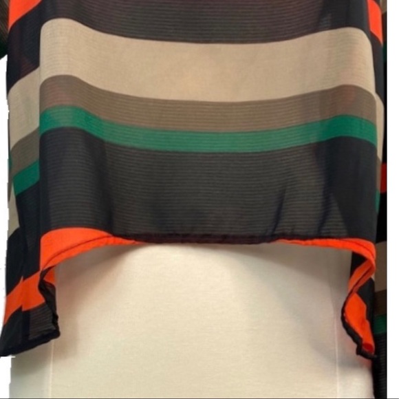 NBW Coco love sheer striped top with slit back - Picture 4 of 7